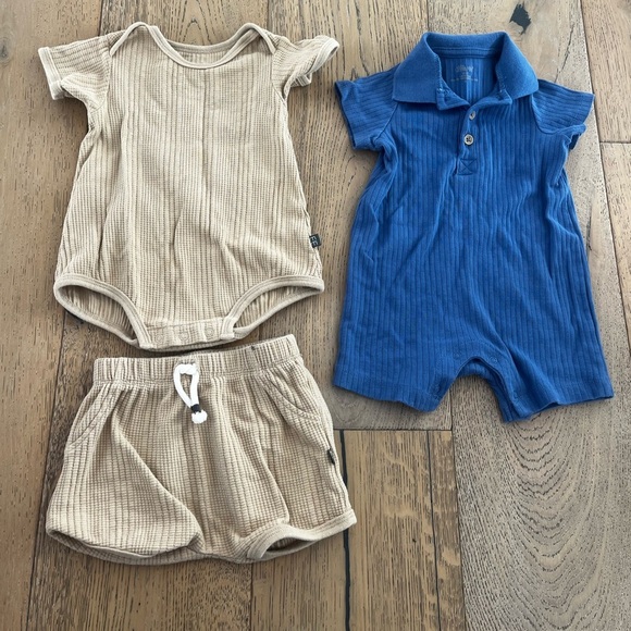 7 piece Bundle Baby Boy Toddler 6-12 months Summer Hawaiian Shorts Romper - Picture 4 of 8